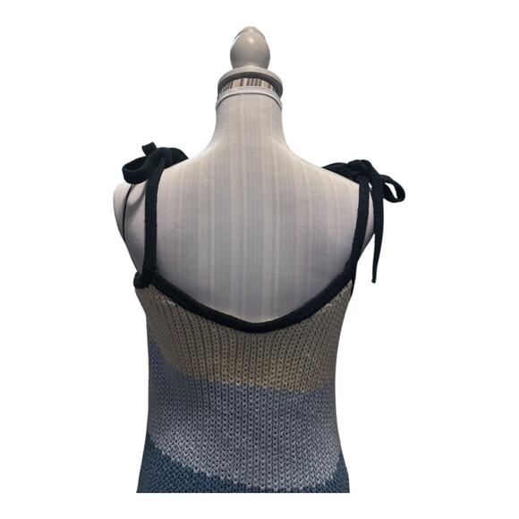 Zara Blue Striped Sweater Dress Size S - Picture 4 of 4